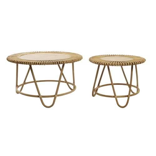 Set od dvije stolice DKD Home Decor Svijetlo smeđi 80 x 80 x 47 cm 80 x 80 x 45,5 cm Cijena