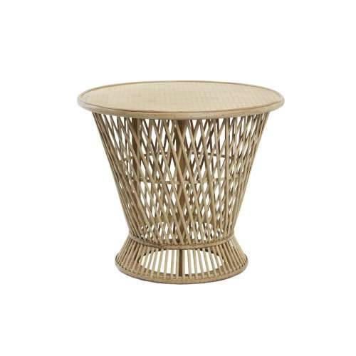 Pomoćni stolić DKD Home Decor Svijetlo smeđi Bambus 60 x 60 x 52 cm Cijena