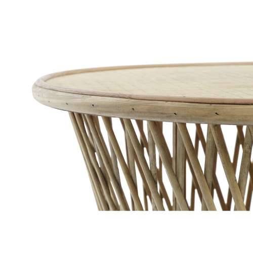Pomoćni stolić DKD Home Decor Svijetlo smeđi Bambus 60 x 60 x 52 cm Cijena