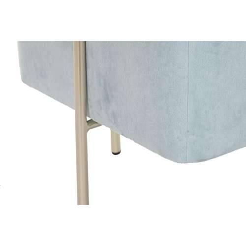 Naslonjač za Noge DKD Home Decor zlatan Metal Nebesko plava (34 x 34 x 40 cm) Cijena