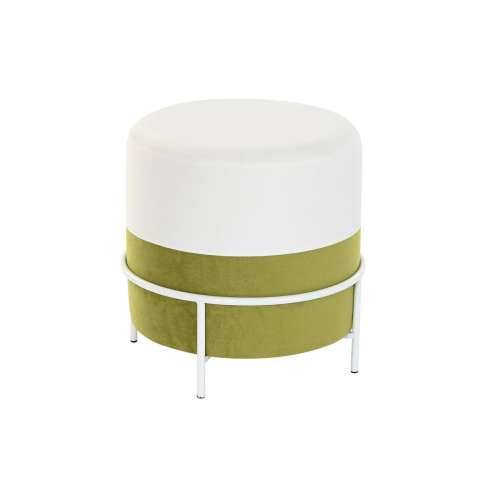 Naslonjač za Noge DKD Home Decor Prirodno Metal Bijela Zelena (40 x 40 x 40 cm) Cijena