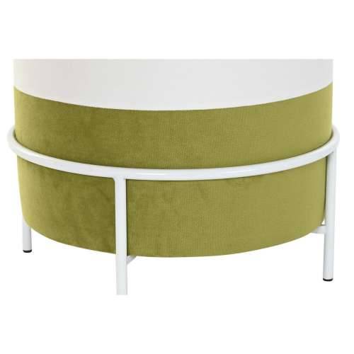 Naslonjač za Noge DKD Home Decor Prirodno Metal Bijela Zelena (40 x 40 x 40 cm) Cijena