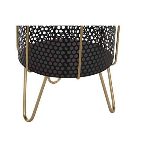 Set žardinjera DKD Home Decor Crna zlatan Metal Loft 36 x 36 x 58 cm Cijena