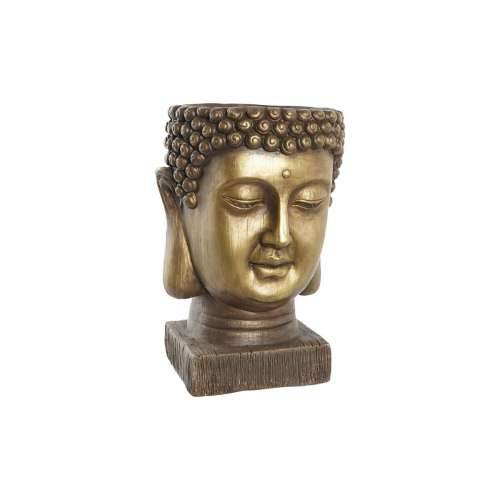 Tegla za biljke DKD Home Decor Kaljeno Staklo zlatan Buda Orijentalno (25 x 25 x 36 cm) Cijena