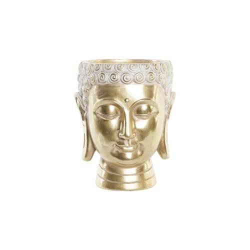Tegla za biljke DKD Home Decor 17,5 x 17,5 x 21 cm zlatan Buda Smola Cijena