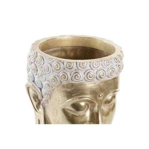 Tegla za biljke DKD Home Decor 17,5 x 17,5 x 21 cm zlatan Buda Smola Cijena
