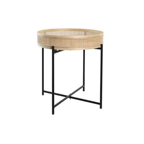 Tegla za biljke DKD Home Decor Prirodno Crna Metal Ratan Skandinavski (43 x 43 x 46 cm) Cijena