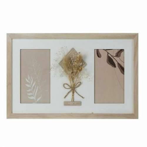 Okvir za sliku DKD Home Decor 39 x 1,2 x 22 cm Kristal Prirodno Bijela Shabby Chic Cijena
