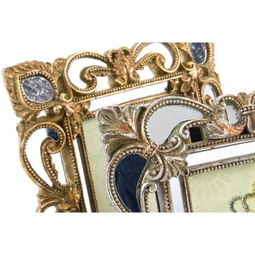 Okvir za sliku DKD Home Decor 19 x 2 x 25 cm Srebrna zlatan Smola Shabby Chic (2 kom.) Cijena