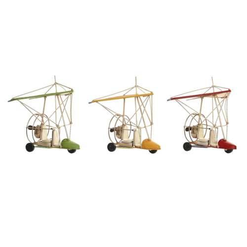 Ukrasna figura DKD Home Decor Rumena Crvena Zelena Vintage 32 x 18,5 x 25 cm (3 Dijelovi) Cijena