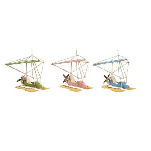 Ukrasna figura DKD Home Decor 32,5 x 20,5 x 24 cm Plava Roza Zelena Vintage (3 Dijelovi) Cijena