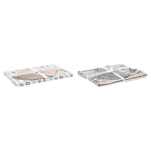 Stolnjak i salvete DKD Home Decor 9 Dijelovi 2 kom. 150 x 250 x 0,5 cm Siva Nebesko plava Cijena