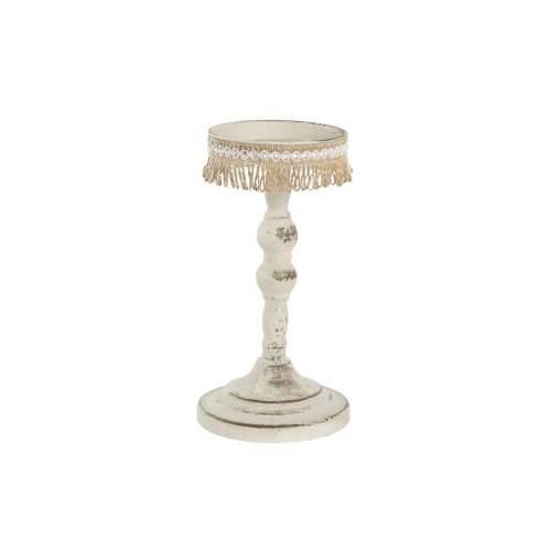 Svijećnjak DKD Home Decor Metal Bijela 13 x 13 x 25 cm Cijena
