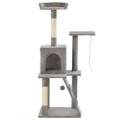 Penjalica za mačke sa stupovima za grebanje od sisala 120 cm siva Cijena