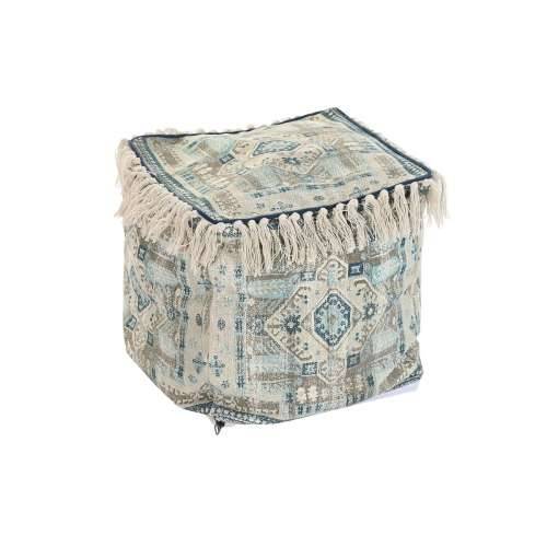 Puff DKD Home Decor Casablanca Plava šiške 40 x 40 x 40 cm Cijena