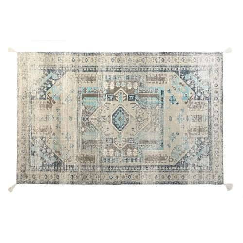 Tepih DKD Home Decor Premaz u shabby stilu Plava Pamuk Arap (120 x 180 x 1 cm) Cijena