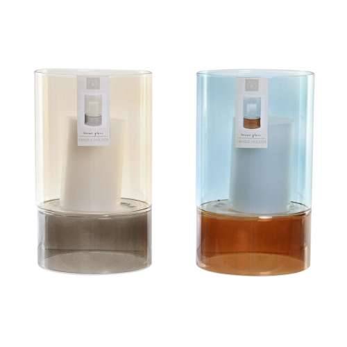 Svijećnjak DKD Home Decor Kristal Dvobojan vosak 13 x 13 x 21 cm (2 kom.) Cijena
