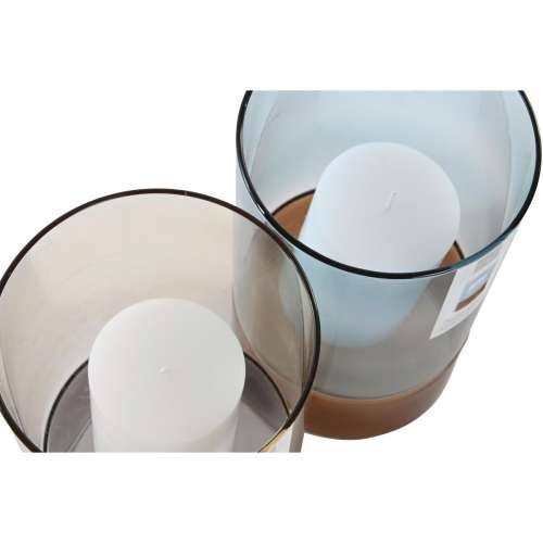 Svijećnjak DKD Home Decor Kristal Dvobojan vosak 13 x 13 x 21 cm (2 kom.) Cijena
