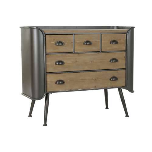 Komoda DKD Home Decor Siva Prirodno Metal Jela Loft 97 x 37 x 79 cm Cijena