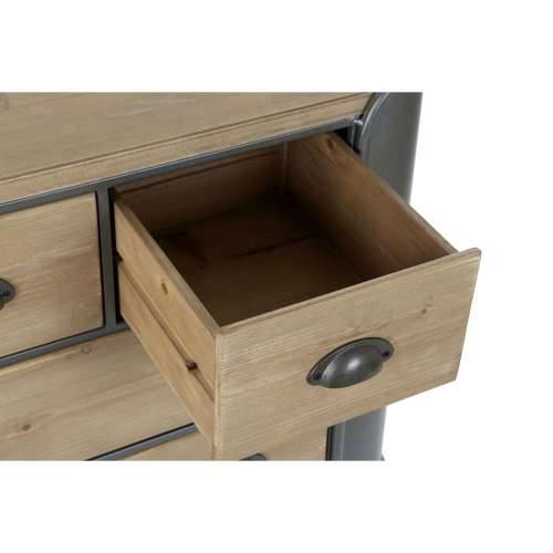 Komoda DKD Home Decor Siva Prirodno Metal Jela Loft 97 x 37 x 79 cm Cijena