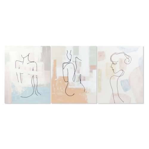 Slika DKD Home Decor 80 x 3,7 x 100 cm Apstraktno moderan (3 Dijelovi) Cijena