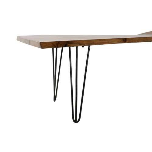 Klupa DKD Home Decor 160 x 46 x 46 cm Prirodno Crna Svijetlo smeđi Alpino Cijena