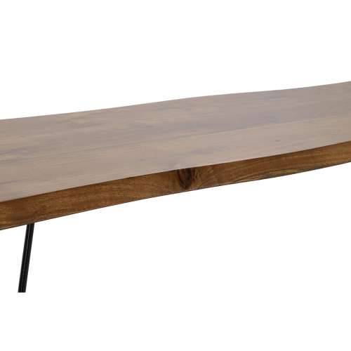 Klupa DKD Home Decor 160 x 46 x 46 cm Prirodno Crna Svijetlo smeđi Alpino Cijena
