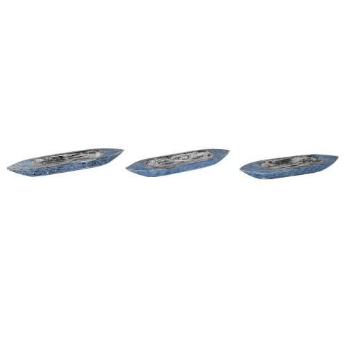 Stolni ukras DKD Home Decor 80 x 18,5 x 7 cm Plava Bijela Mornarsko plava Mediteran (3 Dijelovi) Cijena