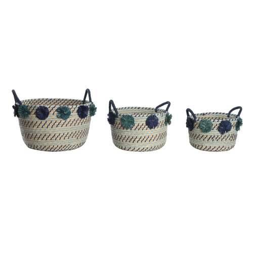 Set košara DKD Home Decor 46 x 44 x 34 cm Rese polipropilen Morska trava Cijena