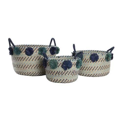 Set košara DKD Home Decor 46 x 44 x 34 cm Rese polipropilen Morska trava Cijena
