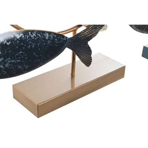 Ukrasna figura DKD Home Decor 53 x 9 x 45 cm Prirodno Plava zlatan Spirale Mediteran (2 kom.) Cijena