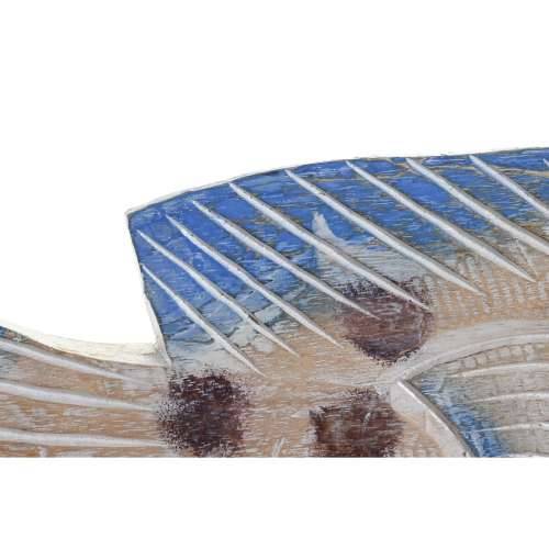 Ukrasna figura DKD Home Decor 40 x 5 x 18 cm Prirodno Plava Riba Mediteran Cijena