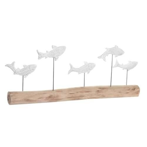 Ukrasna figura DKD Home Decor Premaz u shabby stilu Smeđa Bijela Smola Drvo Manga Spirale (77 x 8 x 31 cm) Cijena