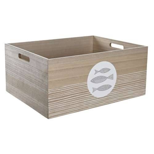 Cutie Decorativă DKD Home Decor Prirodno Drvo MDF Spirale Mediteran 50 x 40 x 22,5 cm Cijena