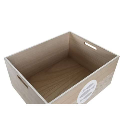 Cutie Decorativă DKD Home Decor Prirodno Drvo MDF Spirale Mediteran 50 x 40 x 22,5 cm Cijena
