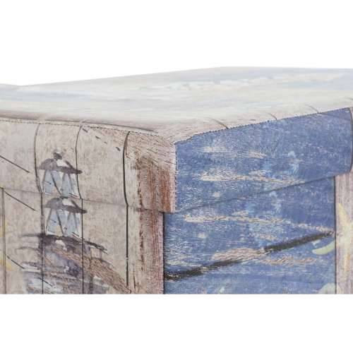 Višenamjenska Kutija DKD Home Decor 59 x 40 x 40 cm Poliuretan Pisana Karton Mediteran (2 kom.) Cijena