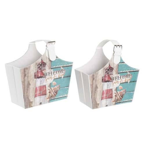 Stalak za časopise DKD Home Decor 40 x 18 x 41 cm Pisana Karton Mediteran (2 kom.) Cijena