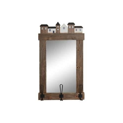 Zidno ogledalo DKD Home Decor Smeđa Premaz u shabby stilu 40 x 9 x 68 cm Cijena