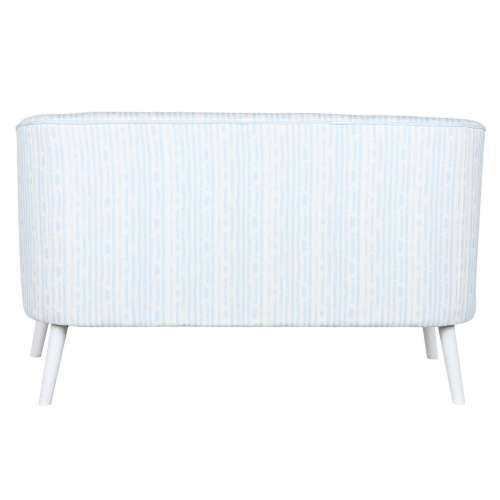 Kauč DKD Home Decor Plava Bijela Nebesko plava Metal Crte Mediteran 130 x 68 x 78 cm Cijena