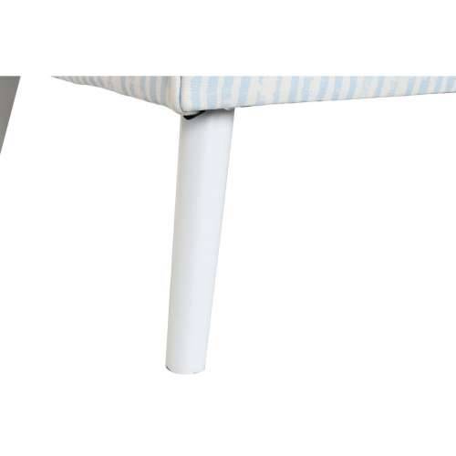 Kauč DKD Home Decor Plava Bijela Nebesko plava Metal Crte Mediteran 130 x 68 x 78 cm Cijena