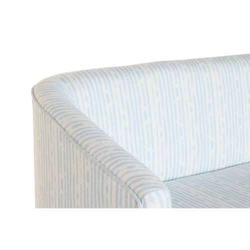 Kauč DKD Home Decor Plava Bijela Nebesko plava Metal Crte Mediteran 130 x 68 x 78 cm Cijena