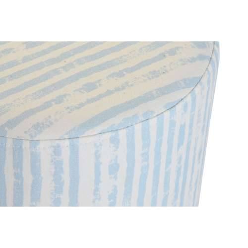 Naslonjač za Noge DKD Home Decor Plava Bijela Metal Crte Mediteran 34 x 34 x 40 cm Cijena
