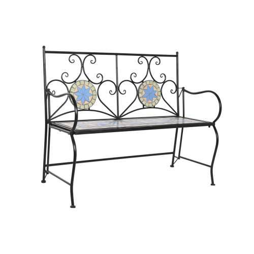 Klupa DKD Home Decor Crna Pisana Mozaik 111 x 54 x 88 cm Cijena