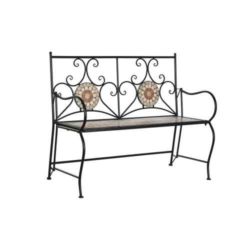 Klupa DKD Home Decor Crna Pisana Mozaik 111 x 54 x 88 cm Cijena
