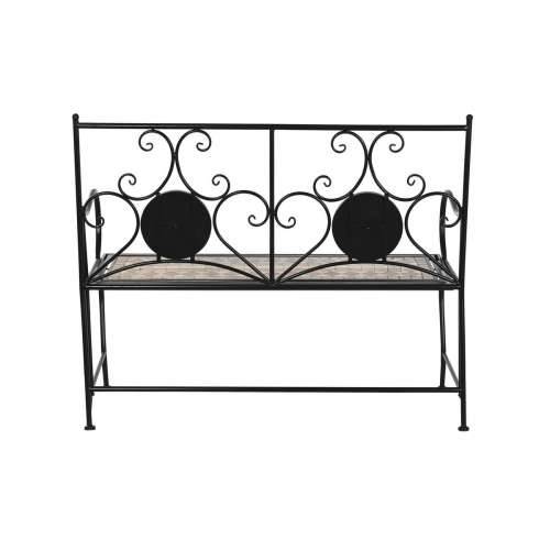 Klupa DKD Home Decor Crna Pisana Mozaik 111 x 54 x 88 cm Cijena