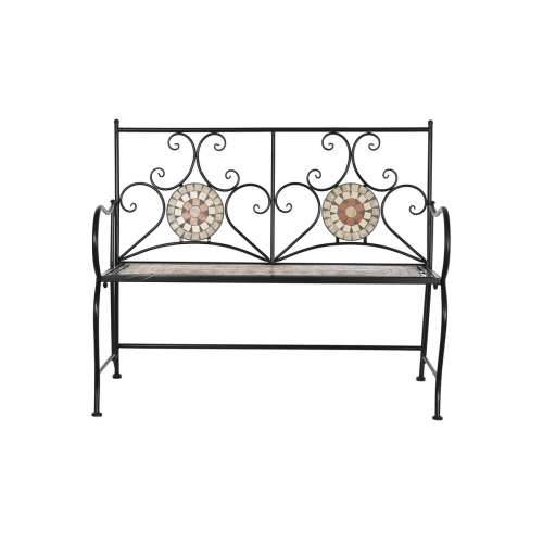 Klupa DKD Home Decor Crna Pisana Mozaik 111 x 54 x 88 cm Cijena