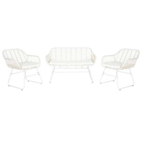 Vrtni namještaj DKD Home Decor Bijela 124 x 74 x 84 cm (4 Dijelovi) Cijena