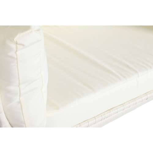 Vrtna fotelja DKD Home Decor 130 x 68 x 146 cm sintetički ratan Čelik Bijela Cijena