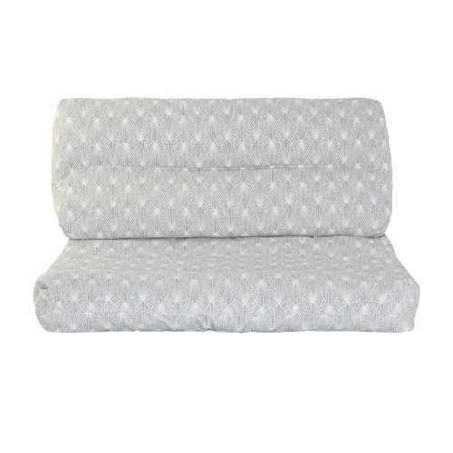 Jastuk DKD Home Decor podni Bijela Zelena Svjetlo siva Bambus Aluminij 120 x 80 x 16 cm Cijena