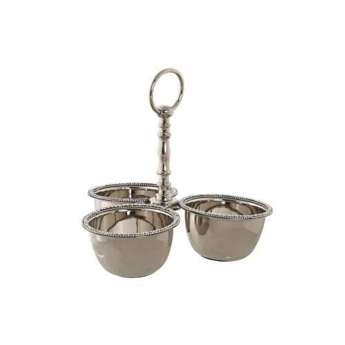 Stolni ukras DKD Home Decor 24 x 24 x 18 cm Srebrna kromirano Cijena